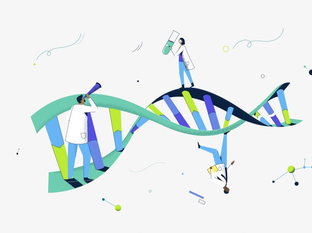 ilustración cadena ADN