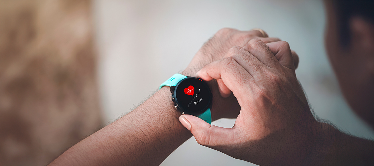 Pulsómetro reflejando las pulsaciones durante una jornada deportiva.