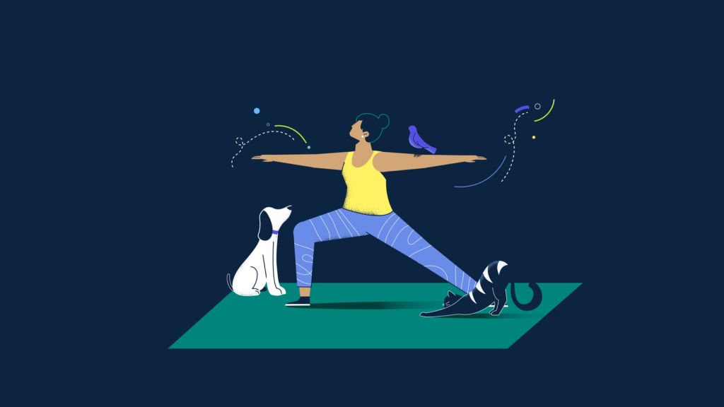 Ilustración de una mujer realizando entrenamiento de fuerza.